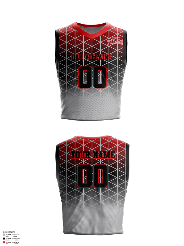 Mens Basketball Jersey, OAK Villains, Men's Basketball, Teamtime, Team time, sublimation, custom sports apparel, team uniforms, spirit wear, spiritwear, sports uniforms, custom shirts, team store, custom team store, fundraiser sports, apparel fundraiser