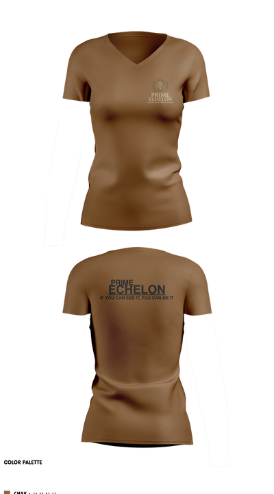 Prime Echelon 30866981 Women's Short Sleeve V-neck Shirt - 2