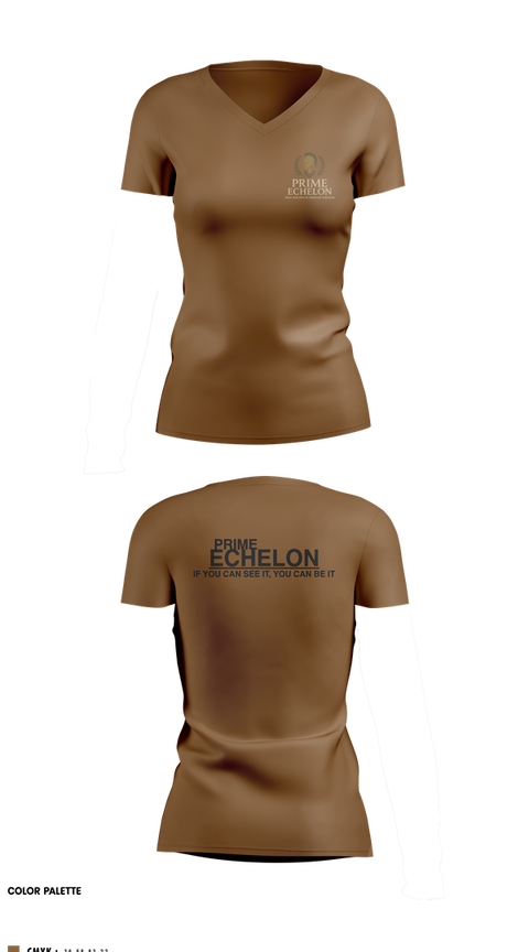 Womens Short Sleeve Vneck Shirt, Prime Echelon, , Teamtime, Team time, sublimation, custom sports apparel, team uniforms, spirit wear, spiritwear, sports uniforms, custom shirts, team store, custom team store, fundraiser sports, apparel fundraiser