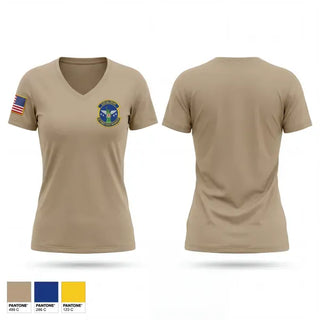 Womens Short Sleeve Vneck Shirt, Academy Cadet Squadron, Air Force, Teamtime, Team time, sublimation, custom sports apparel, team uniforms, spirit wear, spiritwear, sports uniforms, custom shirts, team store, custom team store, fundraiser sports, apparel fundraiser