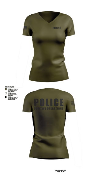Womens Short Sleeve Vneck Shirt, FUG10, Police, Teamtime, Team time, sublimation, custom sports apparel, team uniforms, spirit wear, spiritwear, sports uniforms, custom shirts, team store, custom team store, fundraiser sports, apparel fundraiser