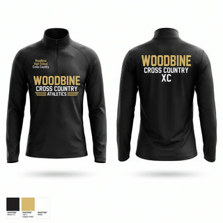 Quarter Zip Jacket, Woodbine High School Cross Country, Cross Country, Teamtime, Team time, sublimation, custom sports apparel, team uniforms, spirit wear, spiritwear, sports uniforms, custom shirts, team store, custom team store, fundraiser sports, apparel fundraiser