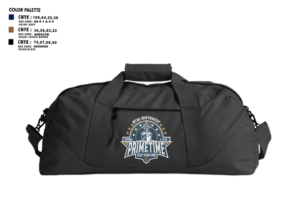 Duffle Bag, PRIMETIME, , Teamtime, Team time, sublimation, custom sports apparel, team uniforms, spirit wear, spiritwear, sports uniforms, custom shirts, team store, custom team store, fundraiser sports, apparel fundraiser