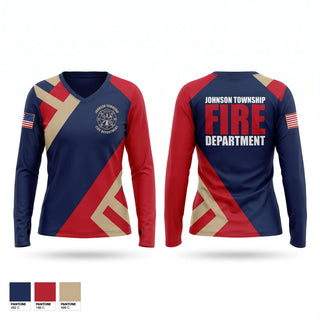 Old School Cotton Feel Shirt, Johnson township fire department, Fire Department, Teamtime, Team time, sublimation, custom sports apparel, team uniforms, spirit wear, spiritwear, sports uniforms, custom shirts, team store, custom team store, fundraiser sports, apparel fundraiser