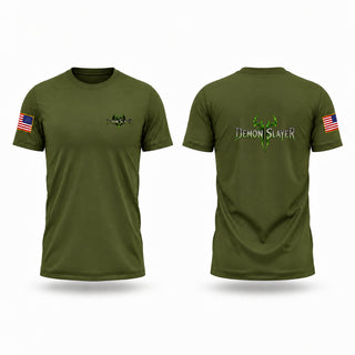 Old School Cotton Feel Shirt, HHB 160th DET 1 Demon Slayer, National Guard, Teamtime, Team time, sublimation, custom sports apparel, team uniforms, spirit wear, spiritwear, sports uniforms, custom shirts, team store, custom team store, fundraiser sports, apparel fundraiser