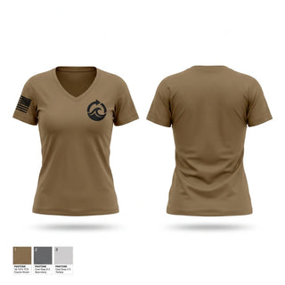 Womens Short Sleeve Vneck Shirt, Operations Specialist, Navy, Teamtime, Team time, sublimation, custom sports apparel, team uniforms, spirit wear, spiritwear, sports uniforms, custom shirts, team store, custom team store, fundraiser sports, apparel fundraiser
