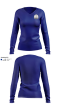 Meridian Amateur Radio Club Women's Long Sleeve V-neck Shirt - 21