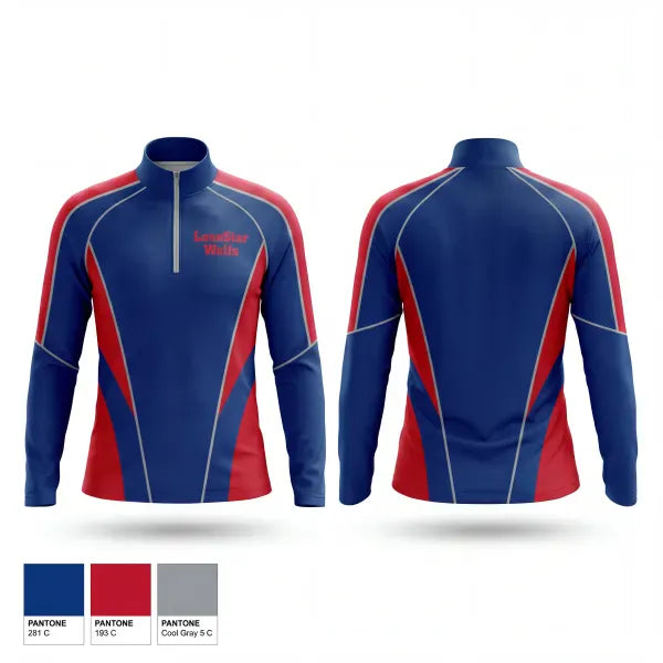 Quarter Zip Jacket, LoneStar Wolfs, Softball, Teamtime, Team time, sublimation, custom sports apparel, team uniforms, spirit wear, spiritwear, sports uniforms, custom shirts, team store, custom team store, fundraiser sports, apparel fundraiser