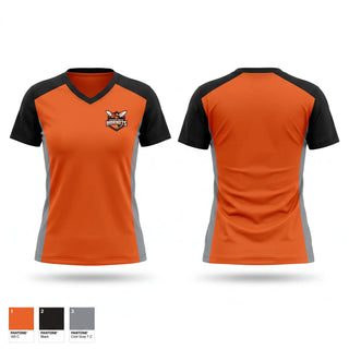 Womens Short Sleeve Vneck Shirt, Hornets, Men's Soccer, Teamtime, Team time, sublimation, custom sports apparel, team uniforms, spirit wear, spiritwear, sports uniforms, custom shirts, team store, custom team store, fundraiser sports, apparel fundraiser