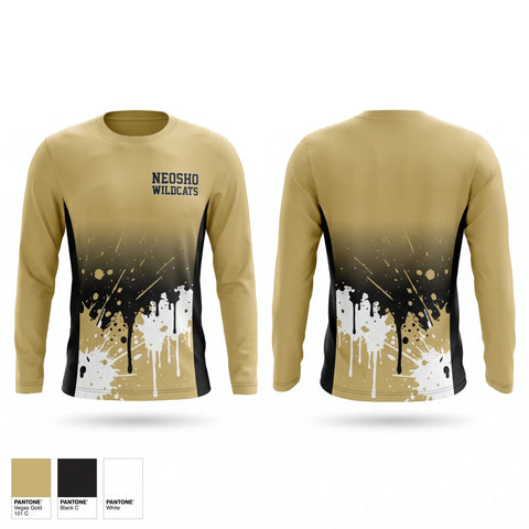 Long Sleeve Performance Shirt, Neosho Wildcats, , Teamtime, Team time, sublimation, custom sports apparel, team uniforms, spirit wear, spiritwear, sports uniforms, custom shirts, team store, custom team store, fundraiser sports, apparel fundraiser