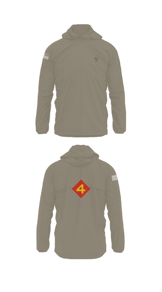 Windbreaker, 14th Marine regiment 4th Marine corps division, , Teamtime, Team time, sublimation, custom sports apparel, team uniforms, spirit wear, spiritwear, sports uniforms, custom shirts, team store, custom team store, fundraiser sports, apparel fundraiser