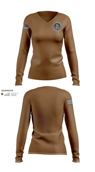 Womens Long Sleeve Vneck Shirt, V.C.I.T, Police, Teamtime, Team time, sublimation, custom sports apparel, team uniforms, spirit wear, spiritwear, sports uniforms, custom shirts, team store, custom team store, fundraiser sports, apparel fundraiser