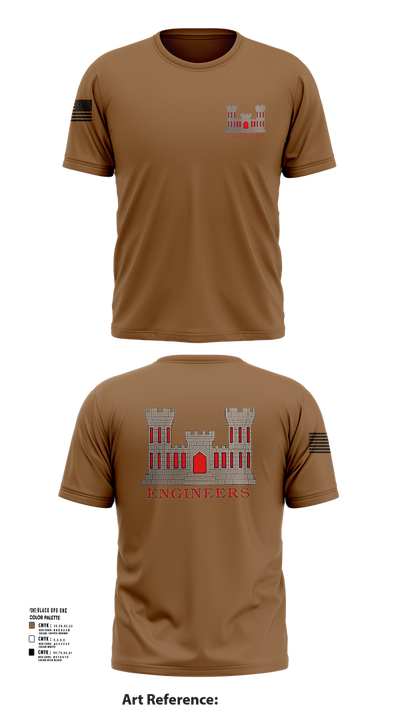 817th engineer sapper 48720796 Short Sleeve Performance Shirt - 51 (1)