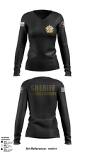 La Salle county sheriff’s office  Women's Long Sleeve V-neck Shirt - 2