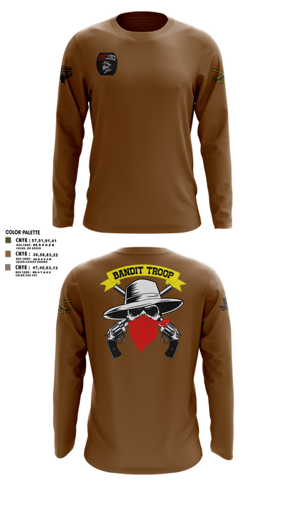 6-9 bandit troop 98315897 Long Sleeve Performance Shirt 2