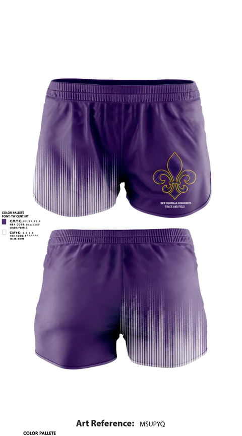 Womens Shorts, New Rochelle Huguenots Track & Field, Track & Field, Teamtime, Team time, sublimation, custom sports apparel, team uniforms, spirit wear, spiritwear, sports uniforms, custom shirts, team store, custom team store, fundraiser sports, apparel fundraiser