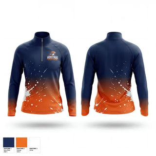 Quarter Zip Jacket, Heritage BOMM Colorguard, Cheer, Teamtime, Team time, sublimation, custom sports apparel, team uniforms, spirit wear, spiritwear, sports uniforms, custom shirts, team store, custom team store, fundraiser sports, apparel fundraiser