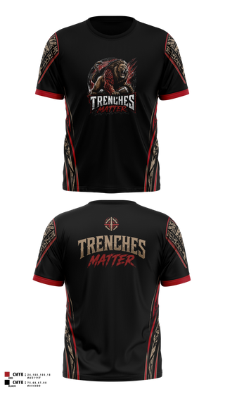 Short Sleeve Performance Shirt, Trenches Matter, , Teamtime, Team time, sublimation, custom sports apparel, team uniforms, spirit wear, spiritwear, sports uniforms, custom shirts, team store, custom team store, fundraiser sports, apparel fundraiser