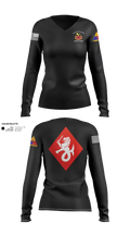 4-60th ADAR Women's Long Sleeve V-neck Shirt - 100