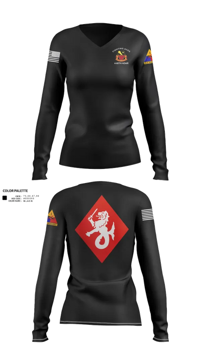 4-60th ADAR Women's Long Sleeve V-neck Shirt - 100
