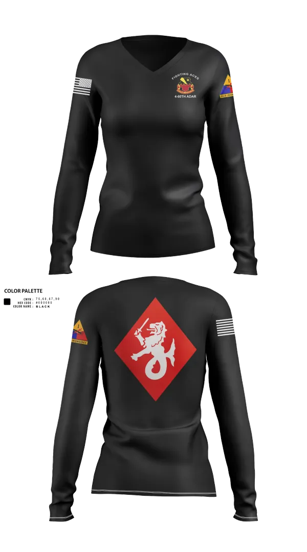 Womens Long Sleeve Vneck Shirt, , Army, Teamtime, Team time, sublimation, custom sports apparel, team uniforms, spirit wear, spiritwear, sports uniforms, custom shirts, team store, custom team store, fundraiser sports, apparel fundraiser