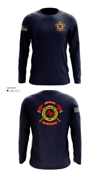 Long Sleeve Performance Shirt, Old Ocean Fire Department, Fire Department, Teamtime, Team time, sublimation, custom sports apparel, team uniforms, spirit wear, spiritwear, sports uniforms, custom shirts, team store, custom team store, fundraiser sports, apparel fundraiser