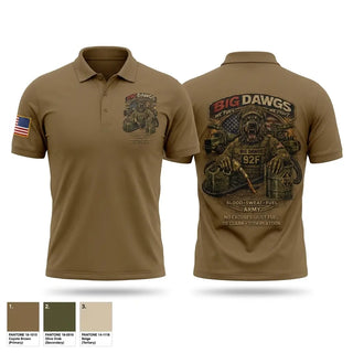 Short Sleeve Performance Polo, Big dowgs, Army, Teamtime, Team time, sublimation, custom sports apparel, team uniforms, spirit wear, spiritwear, sports uniforms, custom shirts, team store, custom team store, fundraiser sports, apparel fundraiser