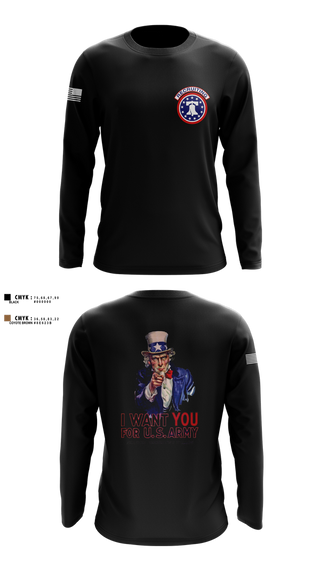 Long Sleeve Performance Shirt, US Army I Want You, Army, Teamtime, Team time, sublimation, custom sports apparel, team uniforms, spirit wear, spiritwear, sports uniforms, custom shirts, team store, custom team store, fundraiser sports, apparel fundraiser
