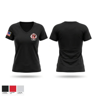 Womens Short Sleeve Vneck Shirt, Edinburgh Fire & Rescue, Fire Department, Teamtime, Team time, sublimation, custom sports apparel, team uniforms, spirit wear, spiritwear, sports uniforms, custom shirts, team store, custom team store, fundraiser sports, apparel fundraiser