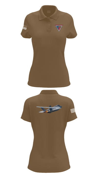 NAS JRB FORT WORTH 78488583 Women's Short Sleeve Performance Polo  - 14