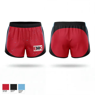 Womens Shorts, Edward M Kennedy Academy for Health Career Track & Field, Track & Field, Teamtime, Team time, sublimation, custom sports apparel, team uniforms, spirit wear, spiritwear, sports uniforms, custom shirts, team store, custom team store, fundraiser sports, apparel fundraiser