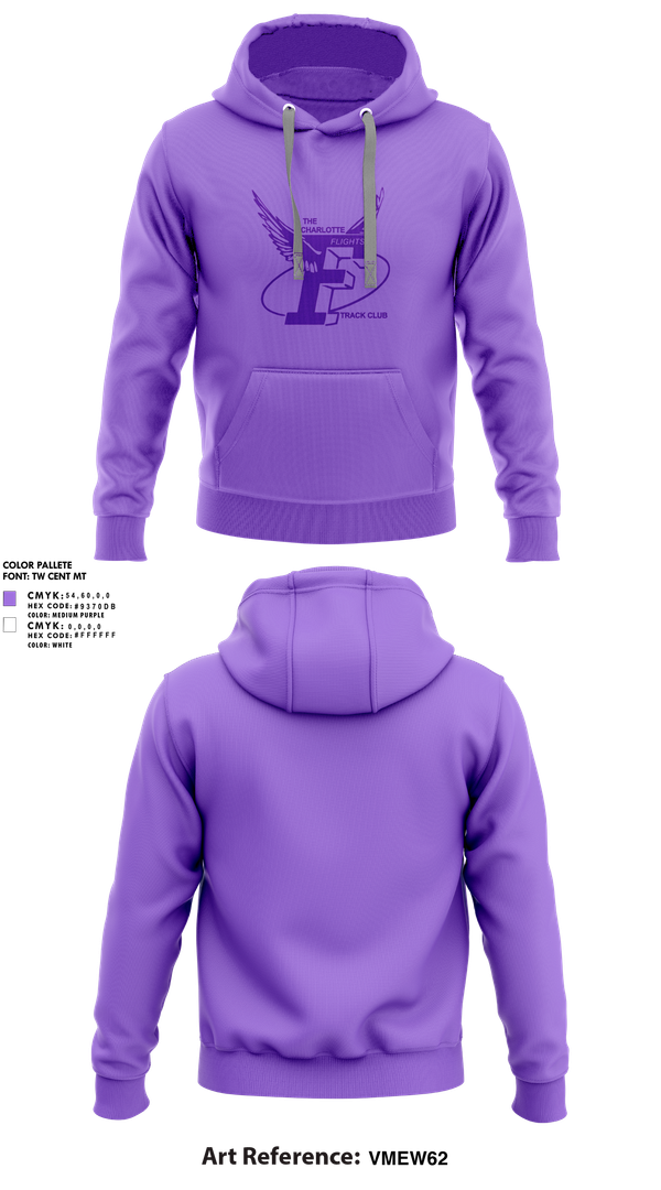 Hoodie, The Charlotte Flights, Track & Field, Teamtime, Team time, sublimation, custom sports apparel, team uniforms, spirit wear, spiritwear, sports uniforms, custom shirts, team store, custom team store, fundraiser sports, apparel fundraiser