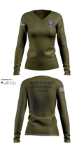 Swat 30841116 Women's Long Sleeve V-neck Shirt - 61
