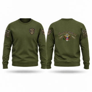 Crew Neck Sweatshirt, Infantry, Army, Teamtime, Team time, sublimation, custom sports apparel, team uniforms, spirit wear, spiritwear, sports uniforms, custom shirts, team store, custom team store, fundraiser sports, apparel fundraiser