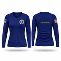 Allendale County Rescue Squad Women's Long Sleeve V-neck Shirt - 1