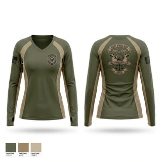 Womens Long Sleeve Vneck Shirt, MSST KINGS BAY, Coast Guard, Teamtime, Team time, sublimation, custom sports apparel, team uniforms, spirit wear, spiritwear, sports uniforms, custom shirts, team store, custom team store, fundraiser sports, apparel fundraiser