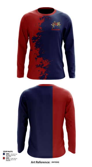 Long Sleeve Performance Shirt, Doggers, , Teamtime, Team time, sublimation, custom sports apparel, team uniforms, spirit wear, spiritwear, sports uniforms, custom shirts, team store, custom team store, fundraiser sports, apparel fundraiser