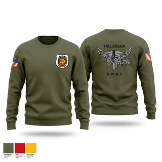 Crew Neck Sweatshirt, Talladega SWAT, Police, Teamtime, Team time, sublimation, custom sports apparel, team uniforms, spirit wear, spiritwear, sports uniforms, custom shirts, team store, custom team store, fundraiser sports, apparel fundraiser