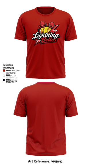 Short Sleeve Performance Shirt, Bluegrass Lightning Belles, Softball, Teamtime, Team time, sublimation, custom sports apparel, team uniforms, spirit wear, spiritwear, sports uniforms, custom shirts, team store, custom team store, fundraiser sports, apparel fundraiser