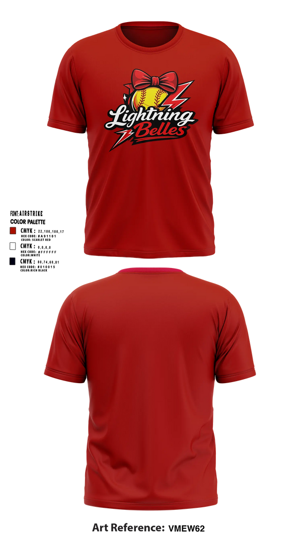 Short Sleeve Performance Shirt, Bluegrass Lightning Belles, Softball, Teamtime, Team time, sublimation, custom sports apparel, team uniforms, spirit wear, spiritwear, sports uniforms, custom shirts, team store, custom team store, fundraiser sports, apparel fundraiser