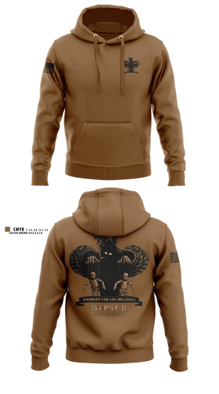 Hoodie, 1st PSY-B(A), Army, Teamtime, Team time, sublimation, custom sports apparel, team uniforms, spirit wear, spiritwear, sports uniforms, custom shirts, team store, custom team store, fundraiser sports, apparel fundraiser