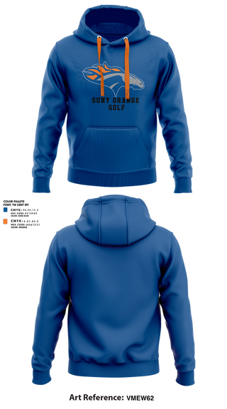 Hoodie, SUNY Orange Golf, Golf, Teamtime, Team time, sublimation, custom sports apparel, team uniforms, spirit wear, spiritwear, sports uniforms, custom shirts, team store, custom team store, fundraiser sports, apparel fundraiser
