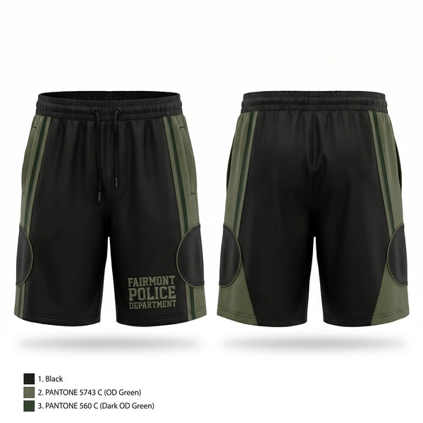 Athletic Shorts With Pockets, Fairmont Police Department, Police, Teamtime, Team time, sublimation, custom sports apparel, team uniforms, spirit wear, spiritwear, sports uniforms, custom shirts, team store, custom team store, fundraiser sports, apparel fundraiser