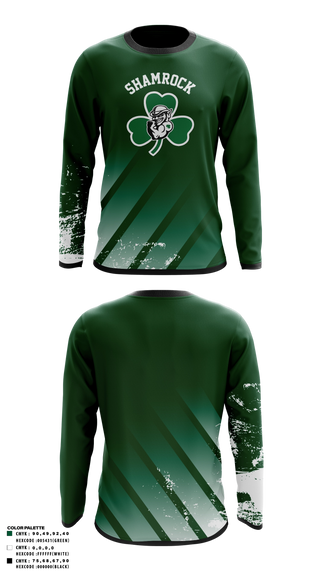 Long Sleeve Performance Shirt, Shamrock Wrestling Club, Wrestling, Teamtime, Team time, sublimation, custom sports apparel, team uniforms, spirit wear, spiritwear, sports uniforms, custom shirts, team store, custom team store, fundraiser sports, apparel fundraiser
