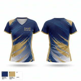 Womens Short Sleeve Vneck Shirt, Everett Alvarez, Women's Basketball, Teamtime, Team time, sublimation, custom sports apparel, team uniforms, spirit wear, spiritwear, sports uniforms, custom shirts, team store, custom team store, fundraiser sports, apparel fundraiser