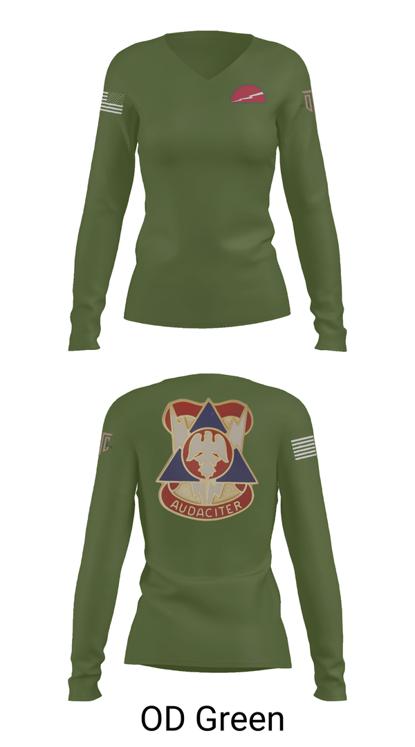 Womens Long Sleeve Vneck Shirt, 2 MCTD - 78th TD, , Teamtime, Team time, sublimation, custom sports apparel, team uniforms, spirit wear, spiritwear, sports uniforms, custom shirts, team store, custom team store, fundraiser sports, apparel fundraiser