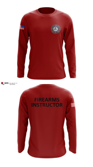 Long Sleeve Performance Shirt, FBOP FIREARMS INSTRUCTOR, Police, Teamtime, Team time, sublimation, custom sports apparel, team uniforms, spirit wear, spiritwear, sports uniforms, custom shirts, team store, custom team store, fundraiser sports, apparel fundraiser