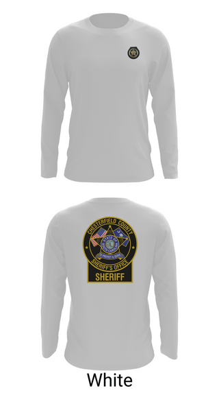Long Sleeve Performance Shirt, Chesterfield County Sheriff’s Office, Police, Teamtime, Team time, sublimation, custom sports apparel, team uniforms, spirit wear, spiritwear, sports uniforms, custom shirts, team store, custom team store, fundraiser sports, apparel fundraiser