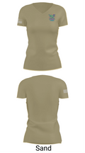 130 FAB 52872050 Women's Short Sleeve V-neck Shirt - 88