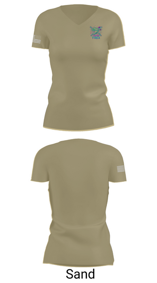 Womens Short Sleeve Vneck Shirt, 130 FAB, Army, Teamtime, Team time, sublimation, custom sports apparel, team uniforms, spirit wear, spiritwear, sports uniforms, custom shirts, team store, custom team store, fundraiser sports, apparel fundraiser